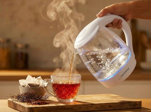 ESPERANZA ELEKTROMOS VÍZFORRALÓ SALTO ANGEL 1.7 L ÜVEG FEHÉR LED VILÁGÍTÁSSAL