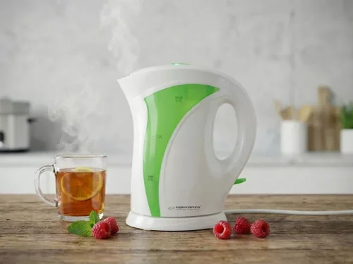 ESPERANZA ELECTRIC KETTLE IGUAZU 1.7 L WHITE/GREEN
