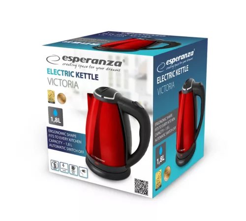 Esperanza Elektromos vízforraló VICTORIA 1.8L piros EKK113R