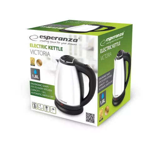Esperanza Elektromos vízforraló VICTORIA 1.8L fehér EKK113W