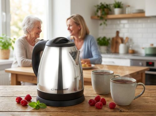 Esperanza Spring elektromos vízforraló 1 liter ezüst (EKK116S)