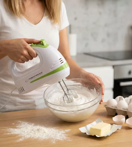 Esperanza EKM011 Apple Pie kézi mixer fehér-zöld