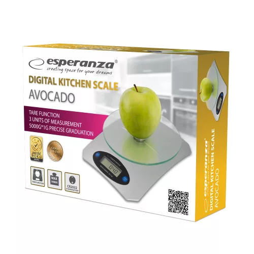 Esperanza EKS006 Avocado konyhai mérleg