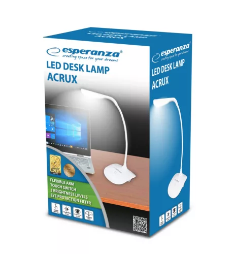 Esperanza Acrux LED asztali lámpa fehér (ELD103W)