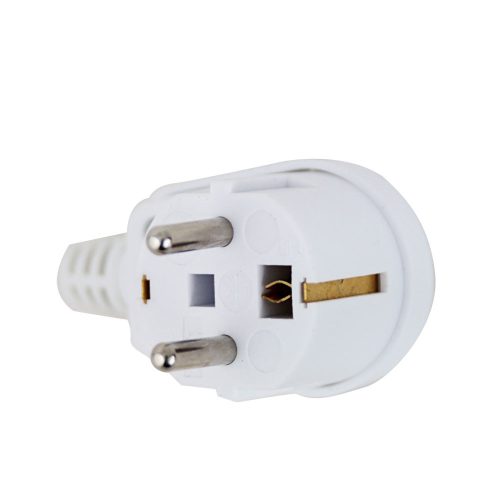 Esperanza szögletes dugó földeléssel fehér