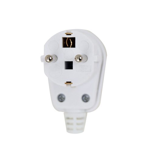 Esperanza szögletes dugó földeléssel fehér