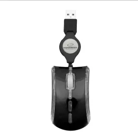   ESPERANZA CELANEO 3D VEZETÉKES OPTIKAI EGÉR USB BEHÚZHATÓ KÁBELLEL FEKETE