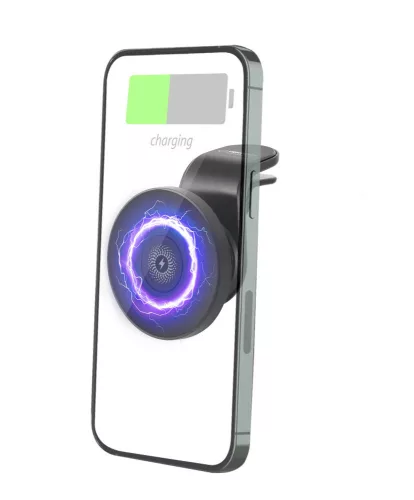 Esperanza mágneses autós telefontartó vezeték nélküli töltéssel fekete HOOP