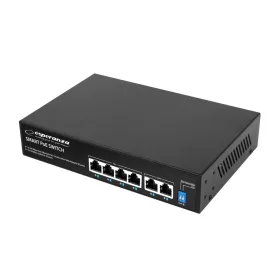   Esperanza 4 poe+2 uplink port ethernet kapcsoló 10/100 SPINNER