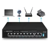 Esperanza 8 poe + 2 uplink port ethernet kapcsoló 10/100 SPOTTER