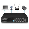 Esperanza 8 poe + 2 uplink port ethernet kapcsoló 10/100/1000 MATRIX