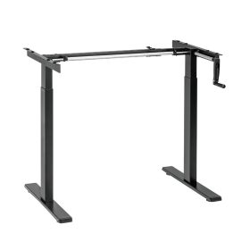   Logilink Kézzel állítható ülő-álló asztalkeret, 2 részes teleszkópos lábak, fekete