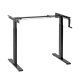 Logilink Kézzel állítható ülő-álló asztalkeret, 2 részes teleszkópos lábak, fekete