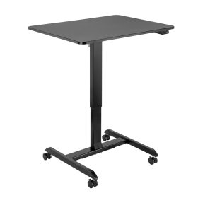   Loiglink Elektromosan állítható ülő-álló munkaállomás, 1 motoros, gurítható, fekete (EO0050)