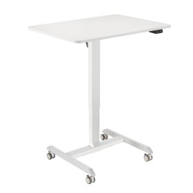   Loiglink Elektromosan állítható ülő-álló munkaállomás, 1 motor, gurítható, fehér (EO0050W)