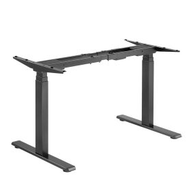   Logilink Elektromosan állítható asztalkeret, 3-szoros teleszkópos lábak, 2 motor, fekete (EO0051)