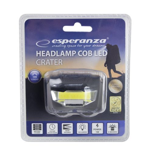 Esperanza Crater LED fejlámpa (EOT037)