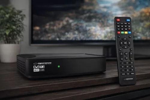 ESPERANZA DVB-T2 H.265/HEVC DIGITÁLIS FÖLDFELSZÍNI TV-VEVŐ EV108R