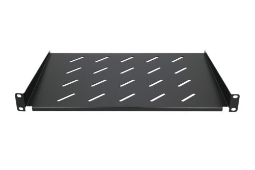 Extralink 1U 300mm Black | Shelf | 19", for wall cabinets