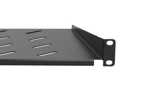 Extralink 1U 300mm Black | Shelf | 19", for wall cabinets