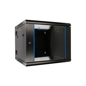   Extralink 12U 600x600 AZH Black | Rackmount cabinet | wall mounted, swing type