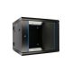 Extralink 12U 600x600 AZH Black | Rackmount cabinet | wall mounted, swing type