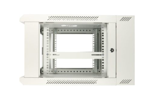 Extralink 6U 600x600 AZH Gray | Rackmount cabinet | wall mounted, swing type