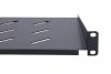 Extralink 1U 350mm Black | Shelf | 19", for wall cabinets
