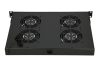 Extralink | Fan panel | 19", 4 fans, for rack cabinets, with thermostat