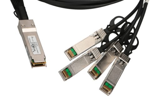 Extralink QSFP+ DAC | QSFP+ Cable | DAC, 40Gbps to 4x 10Gbps 3m, 30AWG