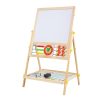 Extralink Toys | Double-sided Board for Kids | Chalk, Magnetic, Dry Erase, Abacus, Clock