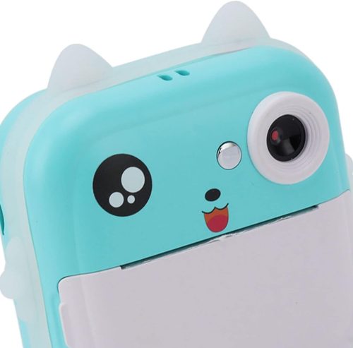 Extralink EPP-004 Blue | Mini thermal printer with camera | 3 rolls of thermal paper, 2.5" LCD screen, Bluetooth, USB-C, 1000 mAh