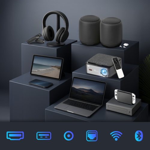 Extralink Smart Life Vision Pro | Projector | 450 ANSI, 1080p, Android 9.0