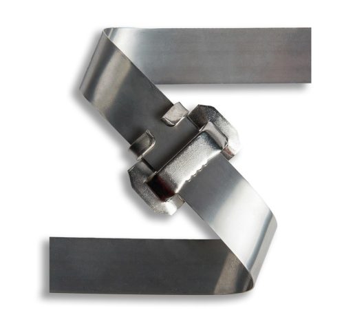 Extralink SS201 0,7mm | Stainless steel strip | for mounting on power poles, 10mm x 0.7mm, 50m