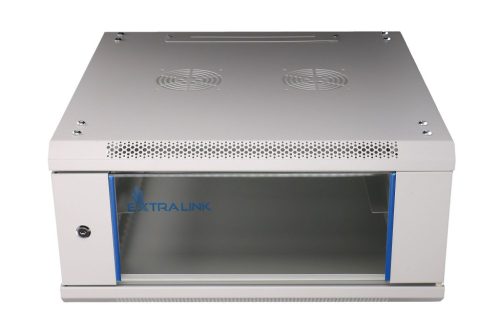 Extralink 4U 600x600 Gray | Rackmount cabinet | wall mounted