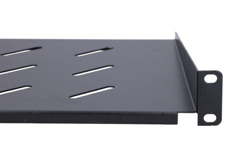 Extralink 1U 250mm Black | Shelf | 19", for wall cabinets