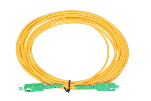 Extralink SC/APC-SC/APC | Patchcord | Single mode, Simplex, G652D, 3mm, 0,5m