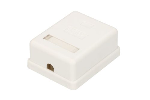 Extralink | Wall mount outlet | 1x RJ45 KAT5E UTP