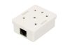 Extralink | Wall mount outlet | 1x RJ45 KAT5E UTP