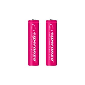 ESPERANZA RECHARGEABLE BATTERIES Ni-MH AAA 1000MAH 2PCS. RED