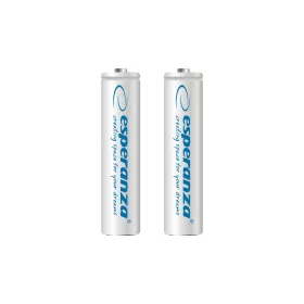   ESPERANZA RECHARGEABLE BATTERIES Ni-MH AAA 1000MAH 2PCS. WHITE