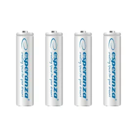   ESPERANZA RECHARGEABLE BATTERIES Ni-MH AAA 1000MAH 4PCS. WHITE