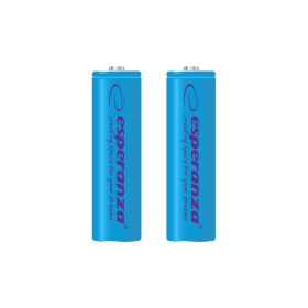 ESPERANZA RECHARGEABLE BATTERIES Ni-MH AA 2000MAH 2PCS. BLUE