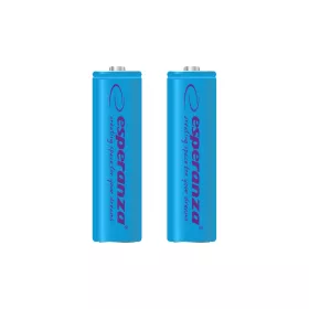 ESPERANZA RECHARGEABLE BATTERIES Ni-MH AA 2000MAH 2PCS. BLUE