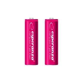 ESPERANZA RECHARGEABLE BATTERIES Ni-MH AA 2000MAH 2PCS. RED