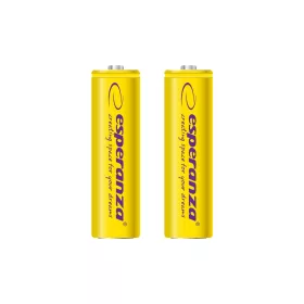   ESPERANZA RECHARGEABLE BATTERIES Ni-MH AA 2000MAH 2PCS. YELLOW