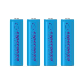 ESPERANZA RECHARGEABLE BATTERIES Ni-MH AA 2000MAH 4PCS. BLUE