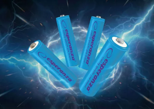 ESPERANZA RECHARGEABLE BATTERIES Ni-MH AA 2000MAH 4PCS. BLUE