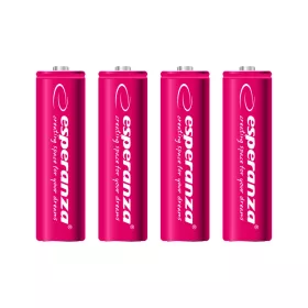 ESPERANZA RECHARGEABLE BATTERIES Ni-MH AA 2000MAH 4PCS. RED