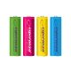 ESPERANZA RECHARGEABLE BATTERIES Ni-MH AA 2000MAH 4PCS. MIX OF COLORS